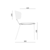 Flexi Chair 120-N16 – rozměrový výkres 2