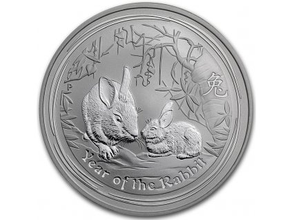australian lunar series ii stribrna mince 1oz 2011