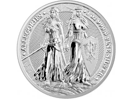 allegories stribrna mince 1oz 2022 polonia germania obverse