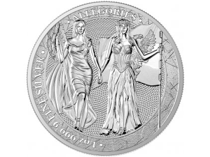 allegories stribrna mince 1oz 2019 columbia germania obverse