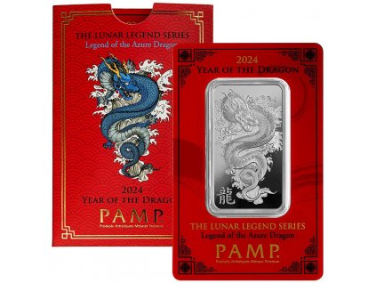 legend of the azure dragon stribrny slitek 1oz 2024 lunar year of the dragon