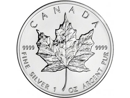 canadian maple leaf stribrna mince 1oz 1999