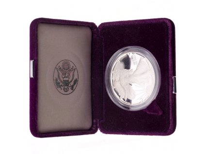 american eagle stribrna mince 1oz 1986 proof