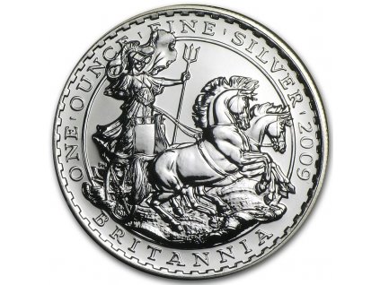 britannia stribrna mince 1oz 2009
