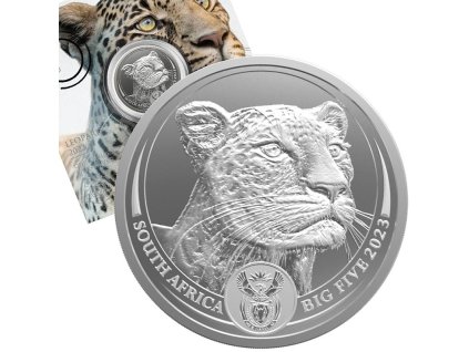 big five ii stribrna mince 1oz 2023 leopard