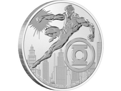 green lantern stribrna mince 1oz 2022 dc comics