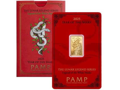 pamp zlaty slitek 5 g rok hada 2025 legend of the white snake