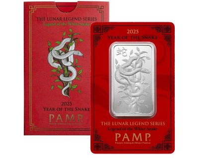 legend of the white snake stribrny slitek 1oz 2025 lunar year of the snake