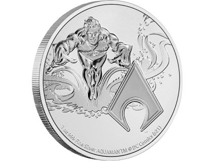 aquaman stribrna mince 1oz 2022 dc comics
