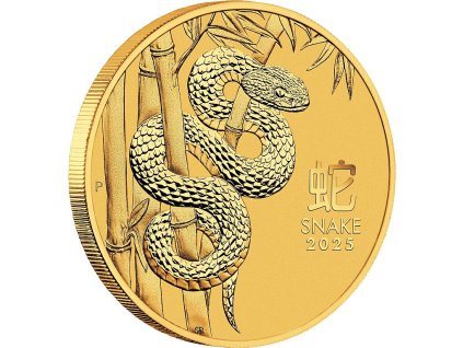 australian lunar series iii zlata mince 1 10oz 2025 year of the snake