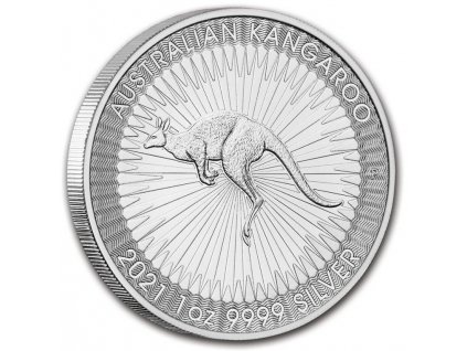 2021 australian kangaroo silver 1oz obverse