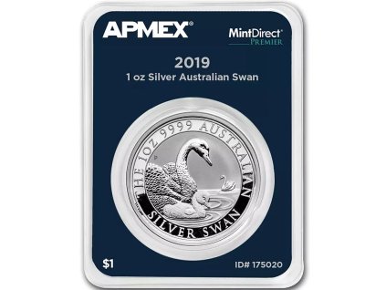 australian swan stribrna mince 1oz 2019 apmex mintdirect premier 175020