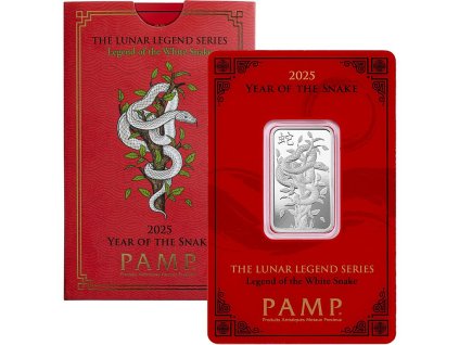 legend of the white snake stribrny slitek 10g 2025 lunar year of the snake