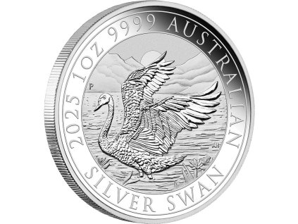 australian swan stribrna mince 1oz 2025