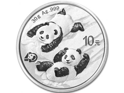 2022 chinese panda silver 30g reverse