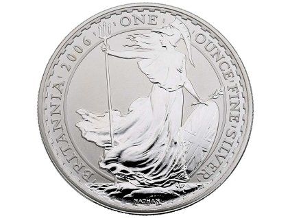 britannia stribrna mince 1oz 2006