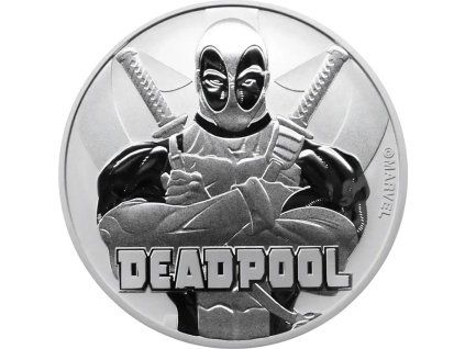 marvel stribrna mince deadpool 1oz 2018
