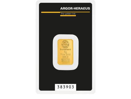 Argor Heraeus Classic Mint GOLD 5g card front