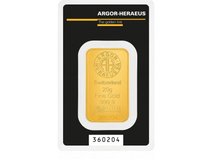 Argor Heraeus Classic Mint GOLD 20g card front