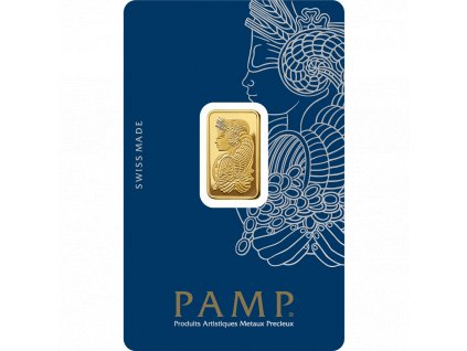 PAMP Fortuna Gold Minted Bar 5g card front