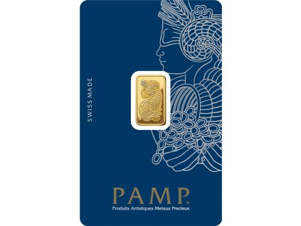 PAMP Fortuna Gold Minted Bar 2 5g card front