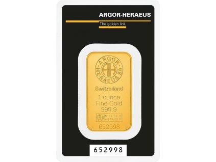 Argor Heraeus Classic Mint GOLD 1oz card front