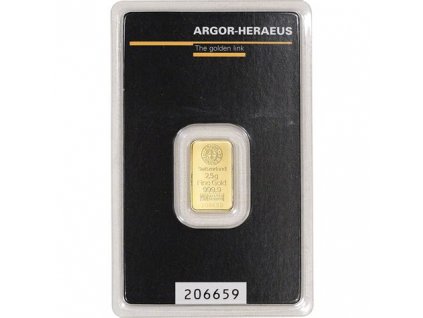 Argor Heraeus Classic Mint GOLD 2 5g card front