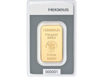 heraeus 1 oz goldbarren 110504