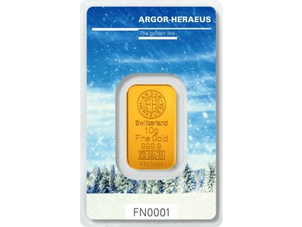 Argor Heraeus Following Nature Mint GOLD 10g Winter 2017 18 front