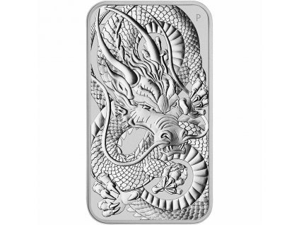 silver rectangular coin dragon 2021 reverse