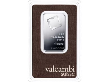 valcambi palladiovy slitek 1 oz blistr