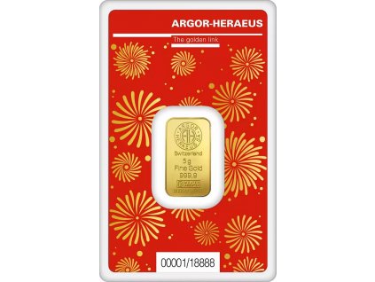 argor heraeus zlaty slitek 5 g rok draka 2024 blistr