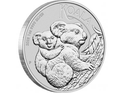 australian koala stribrna mince 1oz 2023 edge