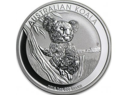 australian koala stribrna mince 1oz 2015