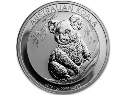 australian koala stribrna mince 1oz 2019