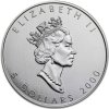 canadian maple leaf stribrna mince 1oz 2000 obverse