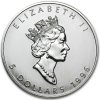 canadian maple leaf stribrna mince 1oz 1996 obverse
