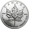 canadian maple leaf stribrna mince 1oz 1996