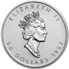 canadian maple leaf stribrna mince 1oz 1992 obverse