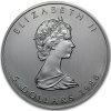 canadian maple leaf stribrna mince 1oz 1988 obverse