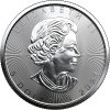 canadian maple leaf stribrna mince 1oz 2021 barvena obverse