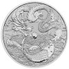 chinese myths and legends stribrna mince 1oz 2023 dragon and koi reverse