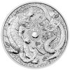 chinese myths and legends stribrna mince 1oz 2018 dragon and tiger reverse