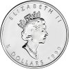 canadian maple leaf stribrna mince 1oz 1999 obverse