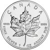 canadian maple leaf stribrna mince 1oz 1998