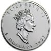 canadian maple leaf stribrna mince 1oz 1997 obverse