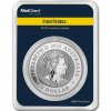 australian swan stribrna mince 1oz 2022 mintdirect premier single pcgs firststrike obverse