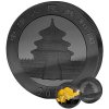 chinese panda stribrna mince 1oz 2016 ruthenium zlaceni obverse