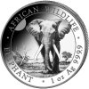 somali elephant african wildlife stribrna mince 1oz 2025