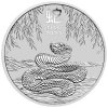 australian lunar series iii stribrna mince 1oz 2025 year of the snake reverse